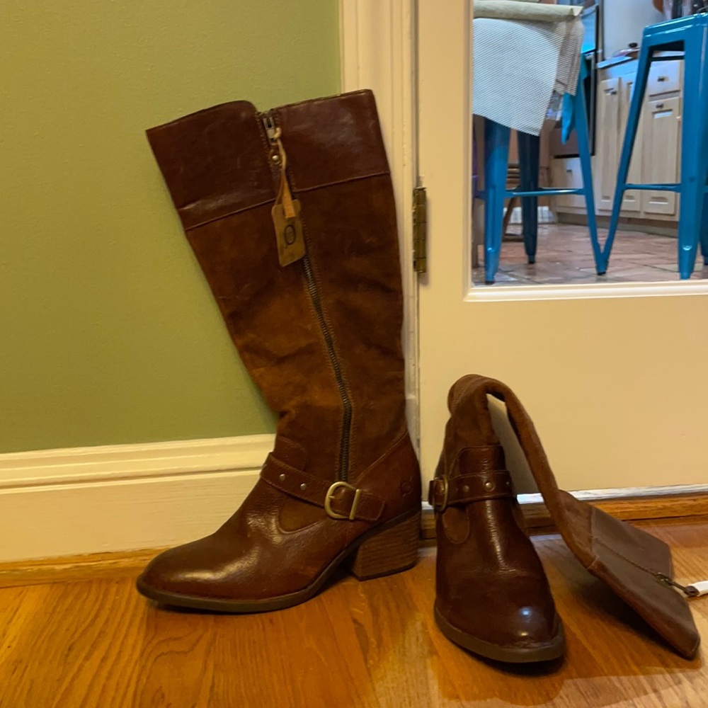 Born Handcrafted Footwear Brown Leather Boots
